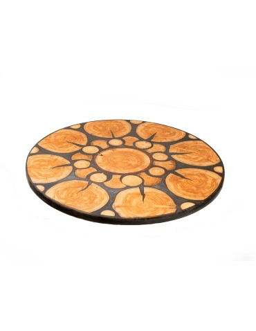 Plastry Drewna - Stół żywiczny Graphite Nymph Unikat 122811 - nogi 35 cm - product 3