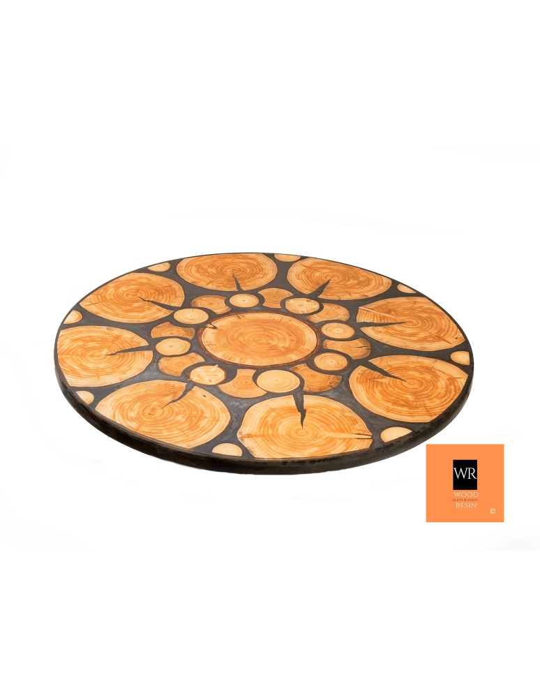 Plastry Drewna - Stół żywiczny Graphite Nymph Unikat 122811 - nogi 35 cm - product b2b.wamar.biz 4