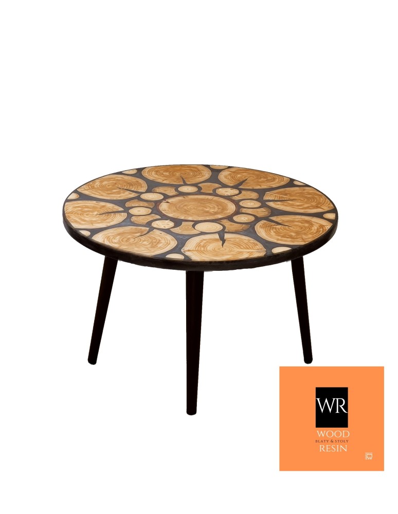 Plastry Drewna - Stół żywiczny Graphite Nymph Unikat 122811 - nogi 35 cm - product b2b.wamar.biz 2