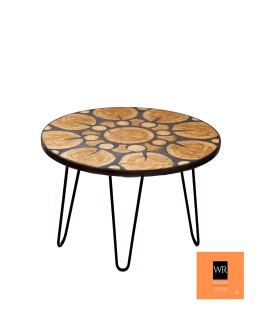 Stół żywiczny Graphite Nymph Unikat 122811 - nogi 43 cm - product 2