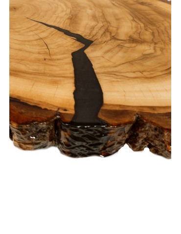 Plastry Drewna - Stół żywiczny Graphite Canyon Unikat 123406 - nogi 50 cm - produkt 3