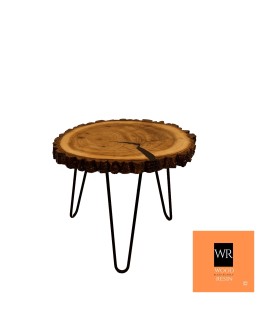 Stół żywiczny Graphite Canyon Unikat 123406 - nogi 43 cm