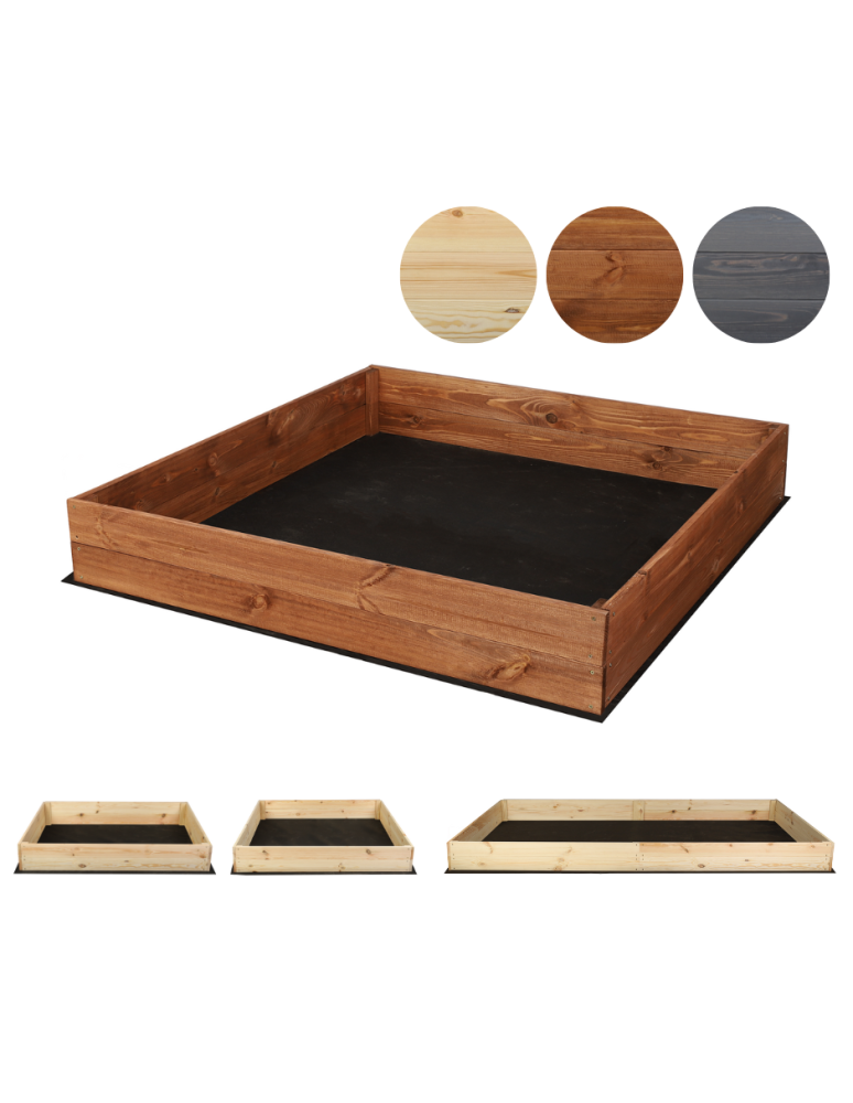 Grządki i Warzywniaki - Skrzynia ogrodowa ZP06 /18x83x80 cm/ Brązowa - product b2b.wamar.biz 1