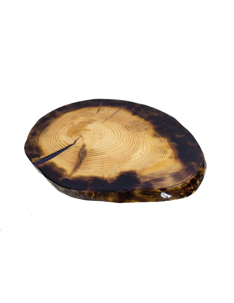 Plastry Drewna - Stół żywiczny Amethyst Pearl Unikat 125253 - nogi 50 cm - produkt b2b.wamar.biz 3