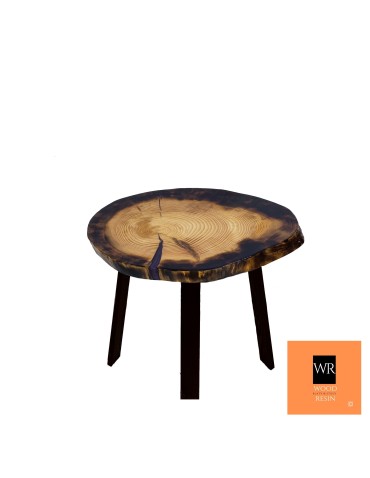 Stół żywiczny Amethyst Pearl Unikat 125253 - nogi 50 cm - produkt 2