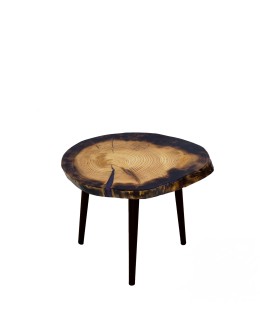 Stół żywiczny Amethyst Pearl Unikat 125253 - nogi 35 cm