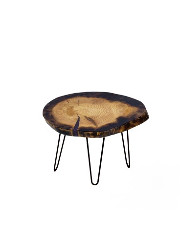 Stół żywiczny Amethyst Pearl Unikat 125253 - nogi 43 cm