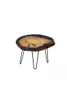Stół żywiczny Amethyst Pearl Unikat 125253 - nogi 43 cm