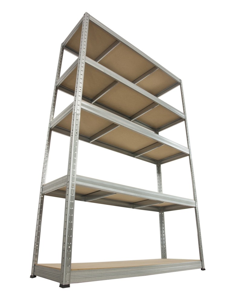 Regały Magazynowe - Regał Helios 213x100x40 cm 5 półek/350kg Ocynkowany - product b2b.wamar.biz 5