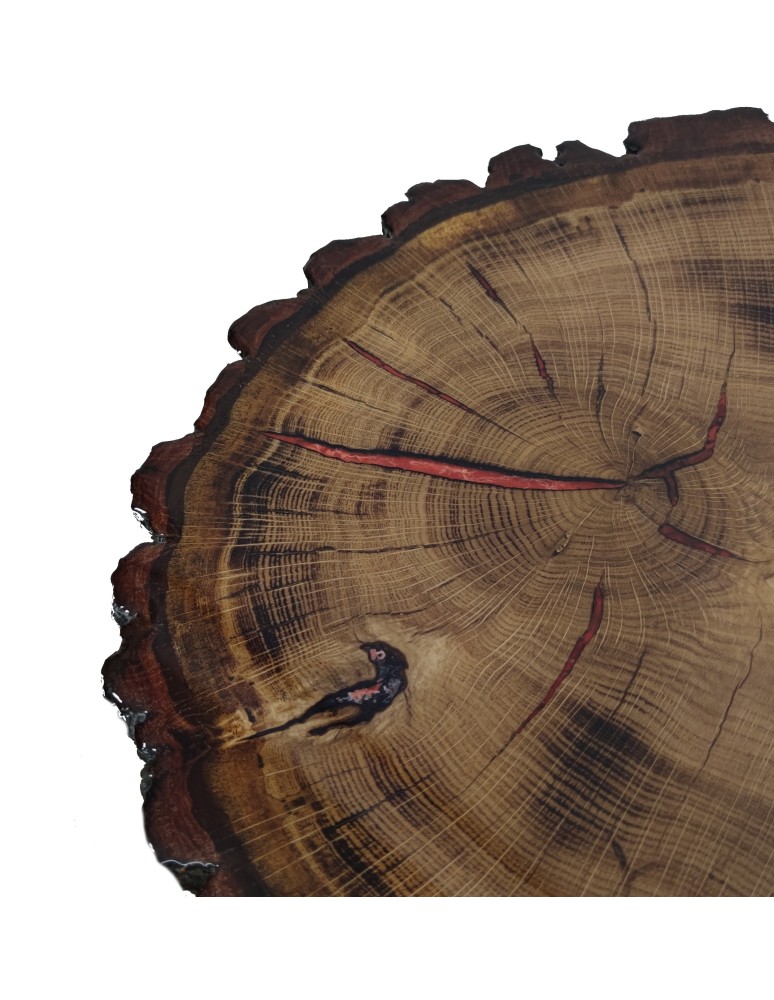 Plastry Drewna - Stół żywiczny An Oak Fantasy Unikat 130013 - nogi 50 cm - product b2b.wamar.biz 5