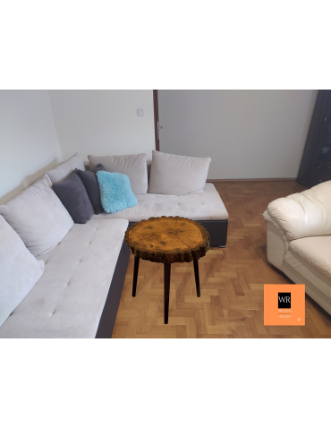 Stół żywiczny An Oak Fantasy Unikat 130013 - nogi 35 cm - produkt 2