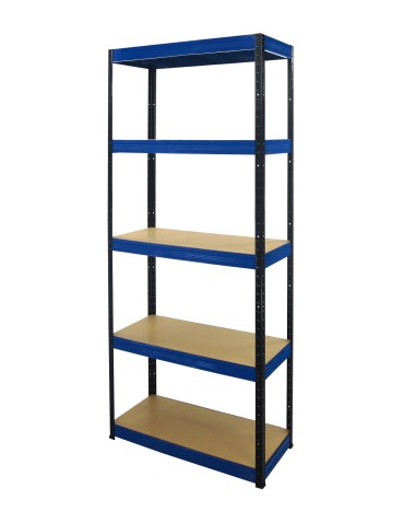 Regały Magazynowe - Regał Helios 196x75x30 cm 5 półek/275kg Biało-Pomarańczowy - product 9