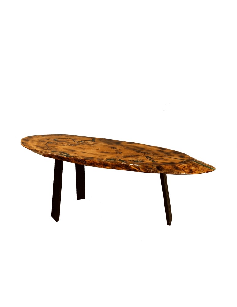Plastry Drewna - Stół żywiczny African Savannah! Unikat 131045 - nogi 40 cm - product b2b.wamar.biz 1