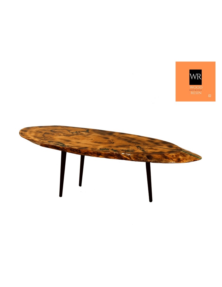 Plastry Drewna - Stół żywiczny African Savannah! Unikat 131045 - nogi 35 cm - produkt b2b.wamar.biz 2