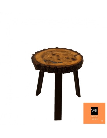 Stół żywiczny The Blue Earthworm! Unikat 131100 - nogi 40 cm