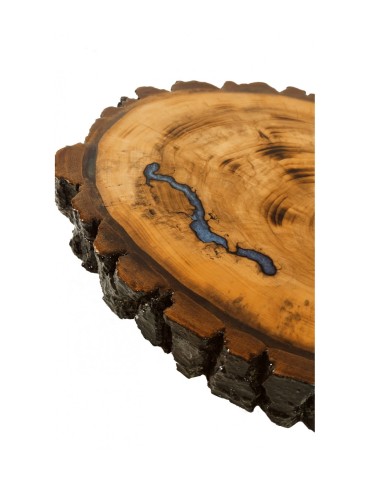 Plastry Drewna - Stół żywiczny The Blue Earthworm! Unikat 131100 - nogi 35 cm - produkt 4