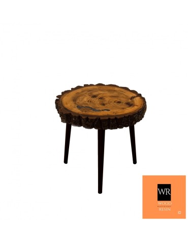 Stół żywiczny The Blue Earthworm! Unikat 131100 - nogi 35 cm