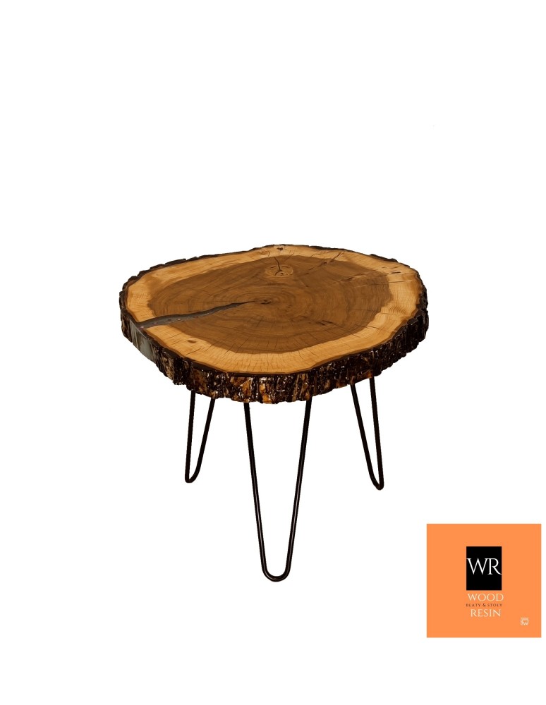 Plastry Drewna - Stół żywiczny Ash Story Unikat 141402 - nogi 43 cm - product b2b.wamar.biz 2