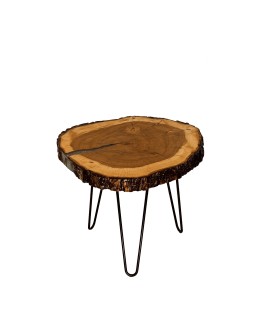 Stół żywiczny Ash Story Unikat 141402 - nogi 43 cm