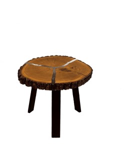 Stół żywiczny Three Armed Sign Unikat 142237 - nogi 40 cm