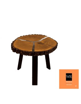 Stół żywiczny Three Armed Sign Unikat 142237 - nogi 50 cm - product 2