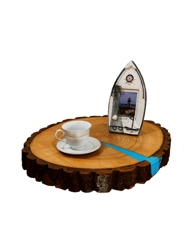 Plastry Drewna - Stół żywiczny Greek Canyon Unikat 151520 - nogi 50 cm - product 4