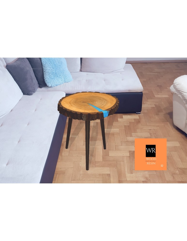 Plastry Drewna - Stół żywiczny Greek Canyon Unikat 151520 - nogi 35 cm - produkt b2b.wamar.biz 3