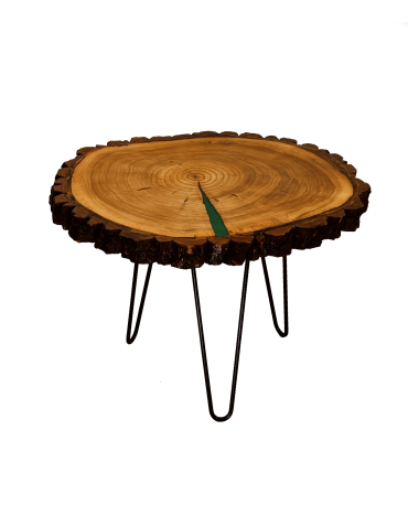 Stół żywiczny Isthmus of Corinth Unikat 152002 - nogi 43 cm