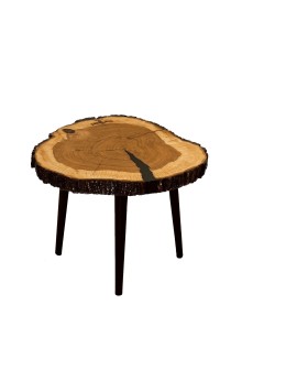 Stół żywiczny Ash Angel Unikat 152616 - nogi 35 cm