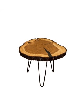 Stół żywiczny Ash Angel Unikat 152616 - nogi 43 cm