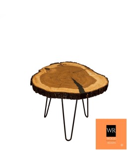 Stół żywiczny Ash Angel Unikat 152616 - nogi 43 cm - product 2