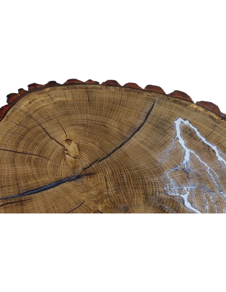 Plastry Drewna - Stół żywiczny Night Lightning Unikat 155133 - nogi 40 cm - produkt b2b.wamar.biz 5