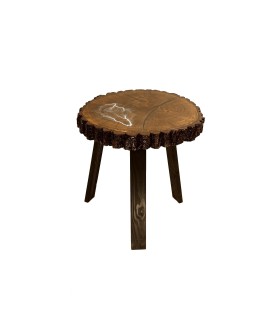 Stół żywiczny Night Lightning Unikat 155133 - nogi 50 cm