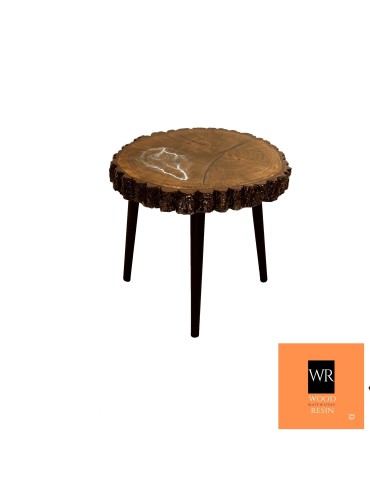 Stół żywiczny Night Lightning Unikat 155133 - nogi 35 cm - product 2
