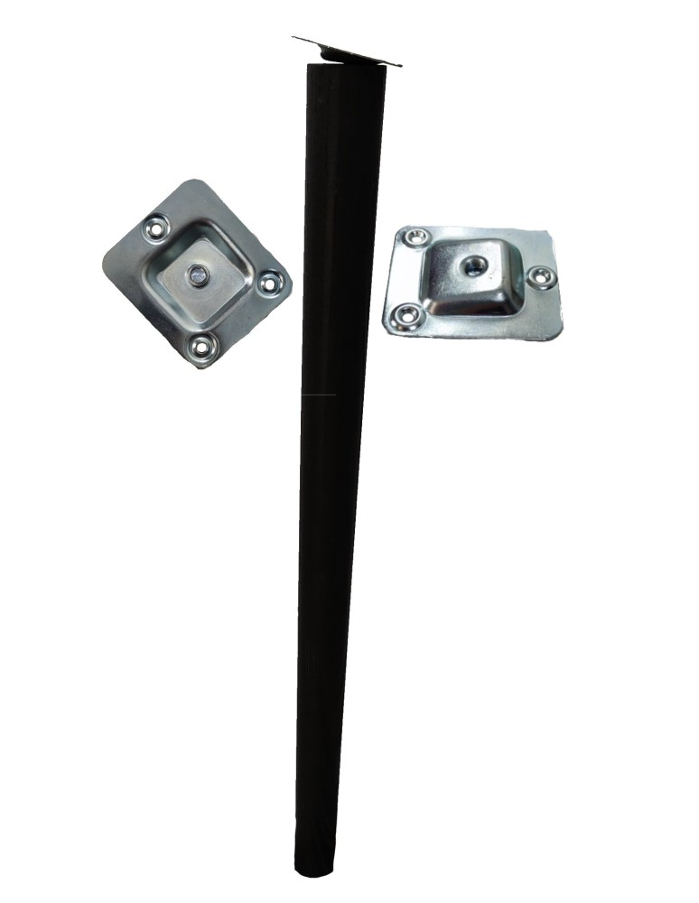 Plastry Drewna - Okrągła drewniana noga (3szt) do stołu wys. 20 cm Czarna - produkt b2b.wamar.biz 4