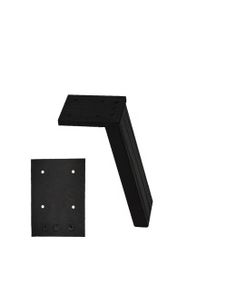 Prostokątna drewniana noga (3szt) do stołu wys. 25 cm Czarna - product 2