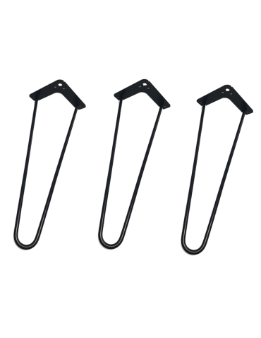 Metalowa noga (3szt) do stołu wys. 43 cm Czarna