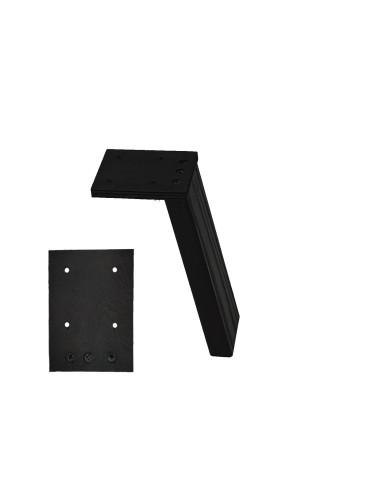 Plastry Drewna - Prostokątna drewniana noga (3szt) do stołu wys. 50 cm Czarna - product 3