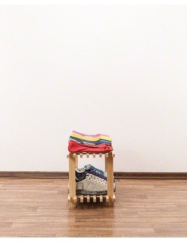 Regały - Drewniany Stojak na Buty RBO–2 Naturalny - product 11