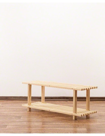 Regały - Drewniany Stojak na Buty RBO–2 Naturalny - product 13