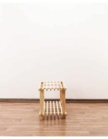 Regały - Drewniany Stojak na Buty RBO–2 Naturalny - product 12