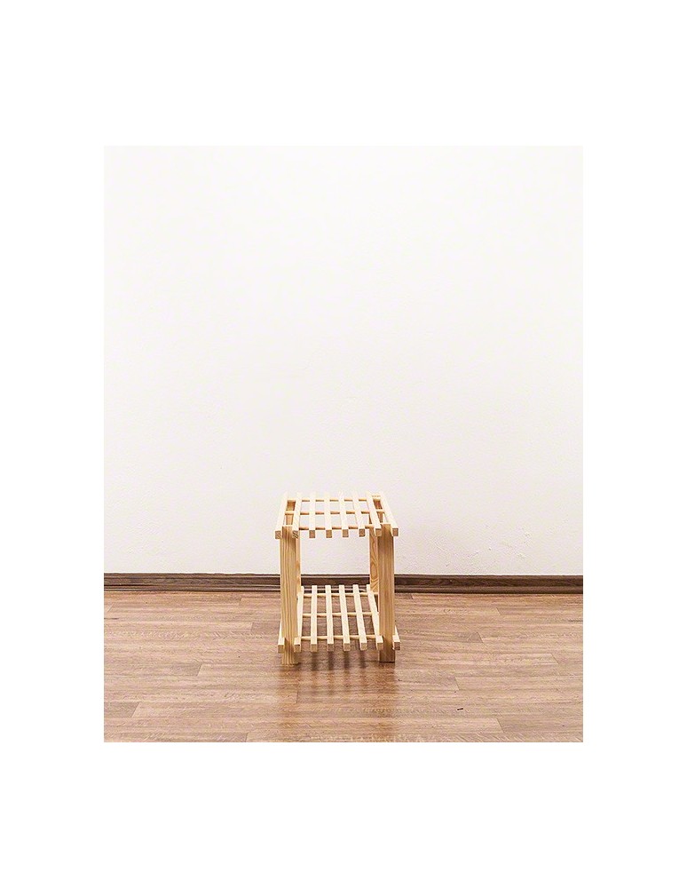 Regały - Drewniany Stojak na Buty RBO–2 Naturalny - product b2b.wamar.biz 12