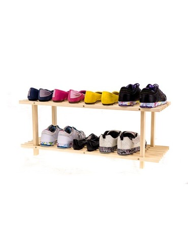 Regały - Drewniany Stojak na Buty RBO–2 Naturalny - product 3