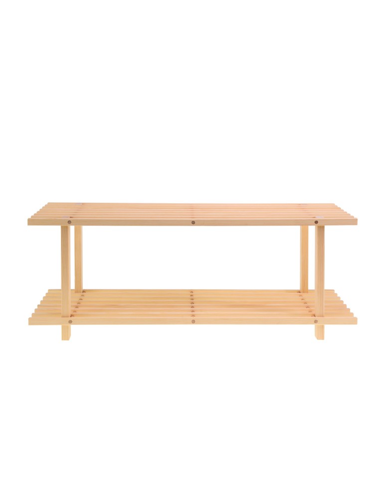 Regały - Drewniany Stojak na Buty RBO–2 Naturalny - product b2b.wamar.biz 5