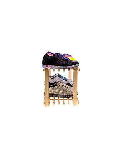 Regały - Drewniany Stojak na Buty RBO–2 Naturalny - product 7