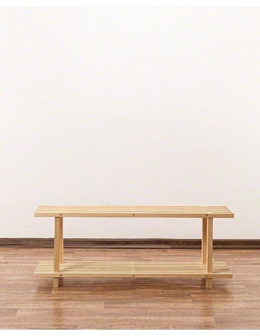 Regały - Drewniany Stojak na Buty RBO–2 Naturalny - product 8