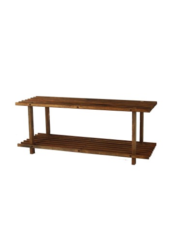 Regały - Drewniany Stojak na Buty RBO–2 Brązowy - product 3