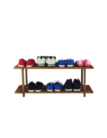 Regały - Drewniany Stojak na Buty RBO–2 Brązowy - product 6