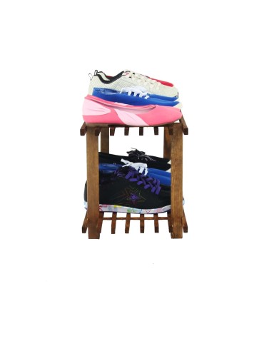 Regały - Drewniany Stojak na Buty RBO–2 Brązowy - product 8