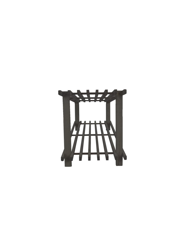 Regały - Drewniany Stojak na Buty RBO–2 Szary - product b2b.wamar.biz 2